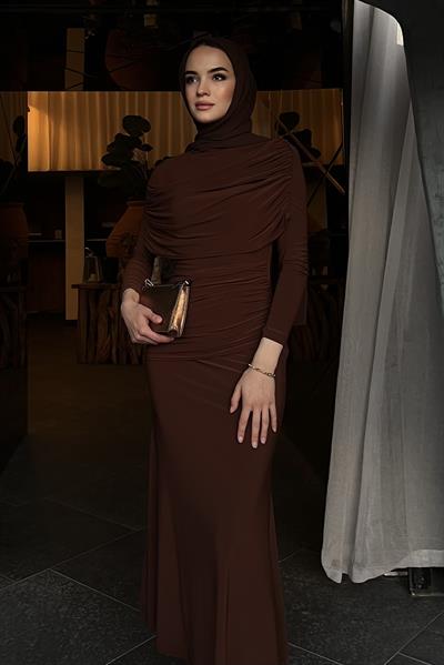 Serenad Elbise Kahverengi