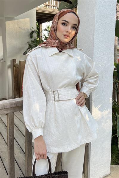 Shine Linen Trenç