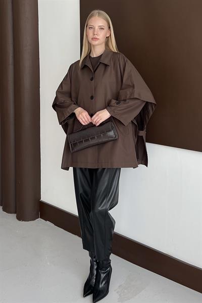 Takma Kol Cepli Trenç Kahve