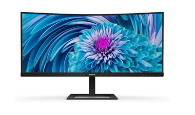 34 PHILIPS 346E2CUAE/00 4MS 100MHZ 1XHDMI 1XDP WQHD 3440 X 1440 USB-C HOPARLÖR YÜKSEKLİK AYARI CURVED VESA SİYAH