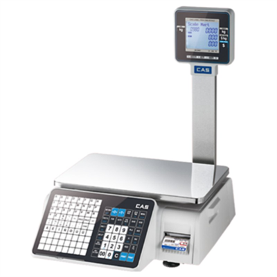 CAS CL3000 30KG 202DPI DİREKT TERMAL ETHERNET LCD EKRAN BOYUNLU BARKODLU TERAZİ