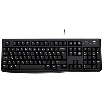 LOGITECH K120 F USB KLAVYE SIYAH 920-004163 KABLOLU