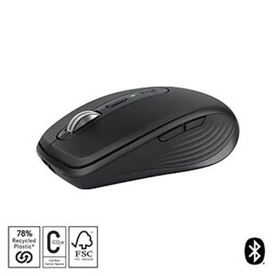 LOGITECH MX ANYWHERE 3S KOMPAKT OPTİK SENSÖRLÜ SESSİZ BLUETOOTH KABLOSUZ MOUSE SİYAH 910-006929