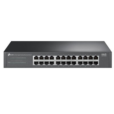 TP-LINK LS1024G 24 PORT GIGABIT MASAÜSTÜ RACKMOUNT SWITCH