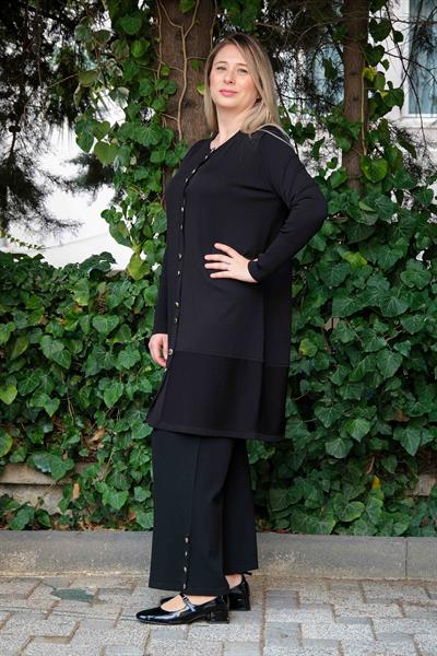 Missa - Bella Hırka Rayon Soğuk İplik Siyah