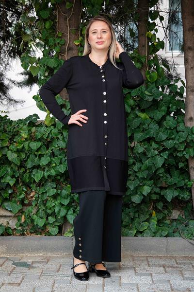 Missa - Bella Hırka Rayon Soğuk İplik Siyah