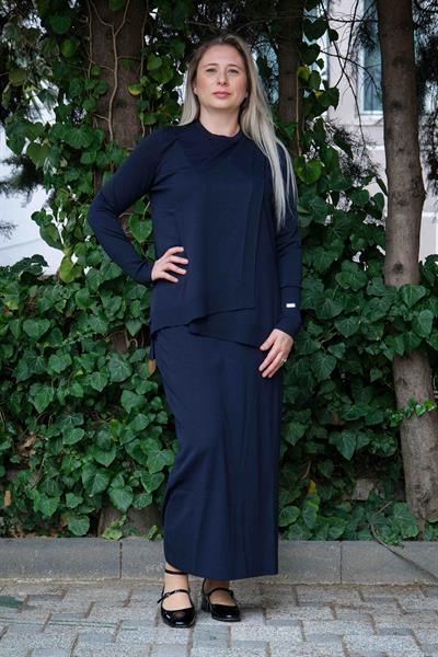 Missa - Merserize Elegane Takım Lacivert
