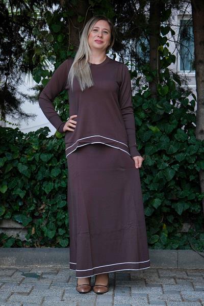 Missa - Rayon Soğuk İp Vale Takım Kahve