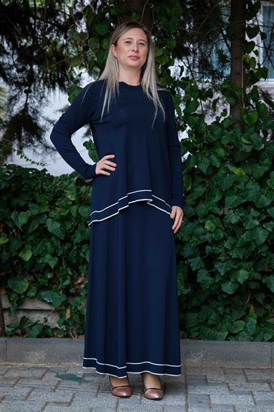 Missa - Rayon Soğuk İp Vale Takım Lacivert