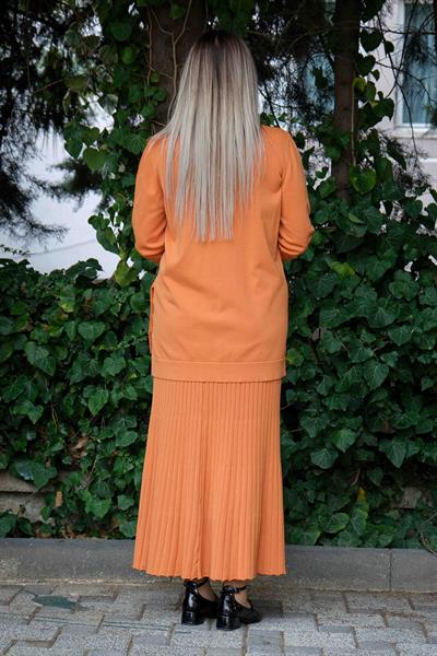Missa - Triko Rayon Soğuk İplik Asmin Takım Portakal
