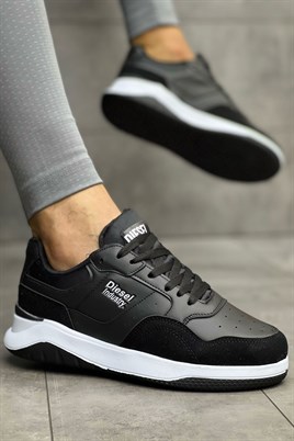 DSL Erkek Siyah Spor Ayakkabı Sneaker