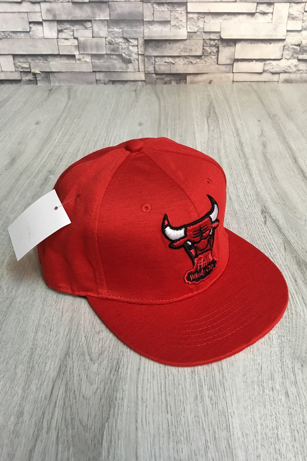 Erkek Boğa Logolu Hip Hop Cap Spor Şapka Kırmızı