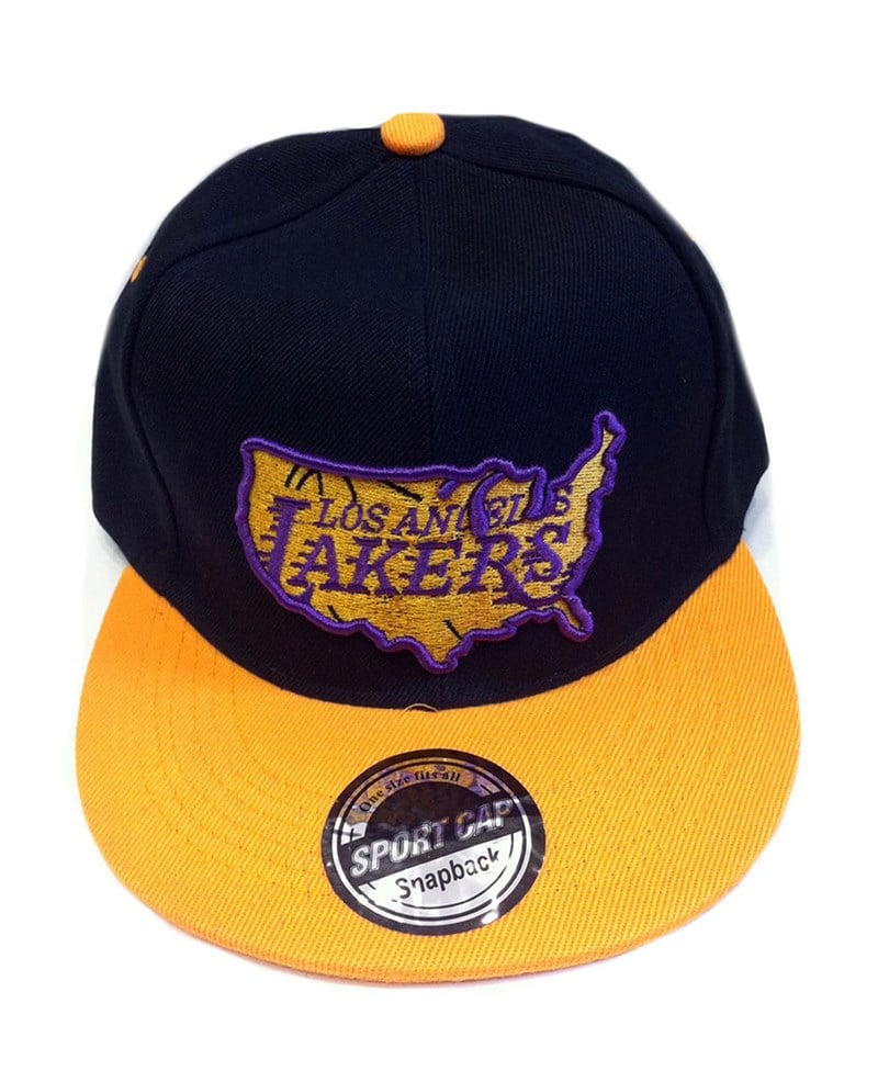 Erkek Hip Hop Snapback Cap Şapka Lacivert Lakers