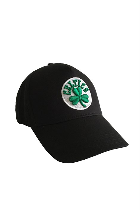 Celtics Nakışlı Erkek Siyah Şapka