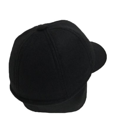 Erkek Kulaklıklı Kasket Şapka Siyah