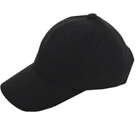 Erkek Kaşe Kumaş Kep Şapka Siyah