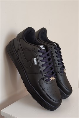 Yeni Sezon Air Model Erkek Deri Siyah Spor Ayakkabı Sneakers