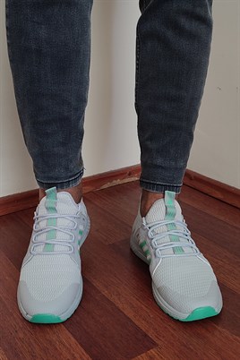 Yeni Sezon Erkek Spor Ayakkabı Sneakers Gri-Yeşil