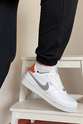 Yeni Sezon İthal Erkek Beyaz Spor Ayakkabı Sneakers