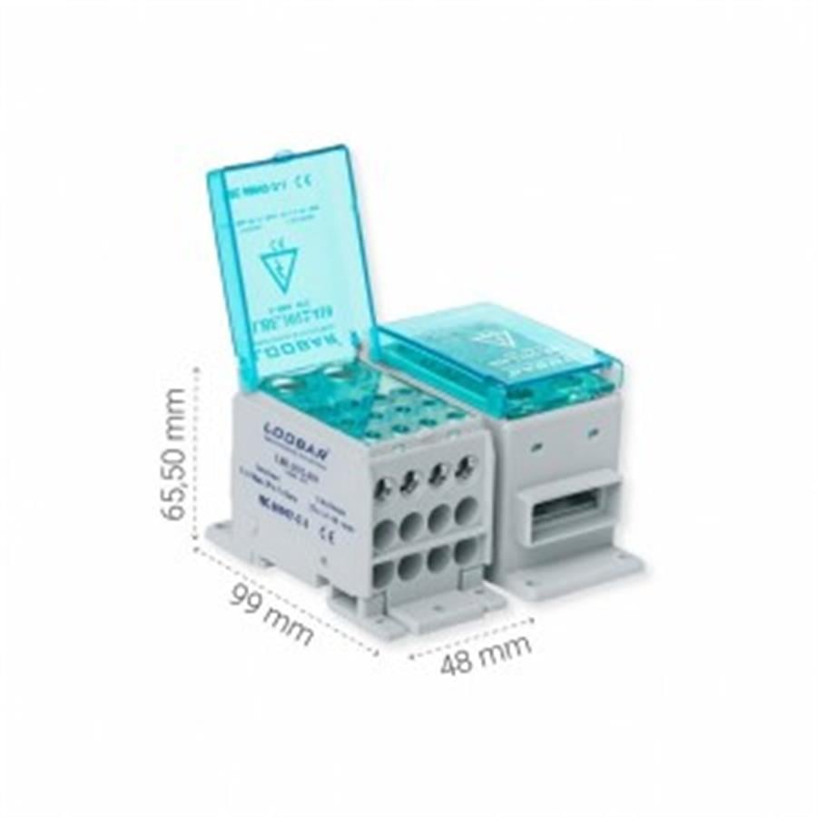 1 KUTUP - 13 DELIKLI - 400A  DAGITICI (30x5mm bara + 4x25mm² + 8x16mm²)