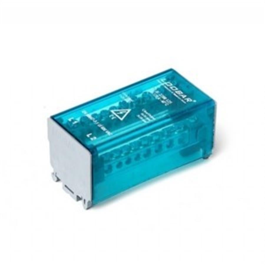 2 KUTUP - 10 DELİKLİ - 125A DAĞITICI (1x25mm² + 6x16mm² + 3x10mm²)