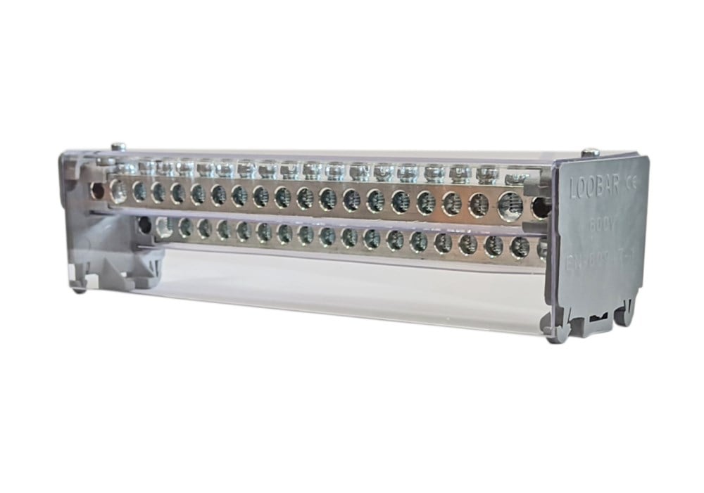 2 KUTUP - 20 DELİKLİ - 125A DAĞITICI ( 2x25mm² - 18x16mm² )