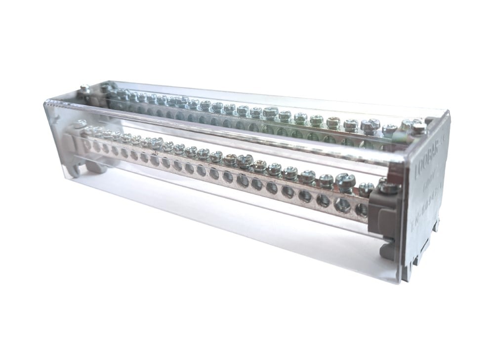 2 KUTUP - 24 DELİKLİ - 80A DAĞITICI ( 4x16mm² - 20x10mm² )