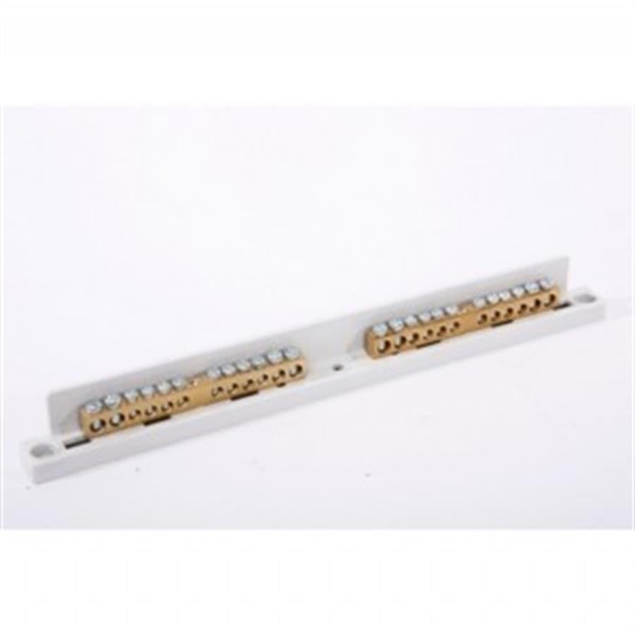 24 DELIKLI - 2X (4x10mm² + 8x6mm²) NÖTR-TOPRAK BARASI GRI 63A