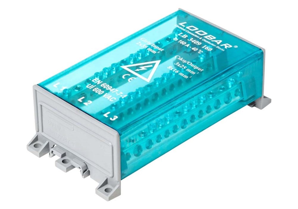 3 KUTUP - 13 DELIKLI - 160A DAGITICI ( 2x35mm² + 3x25mm² + 8x16mm²)