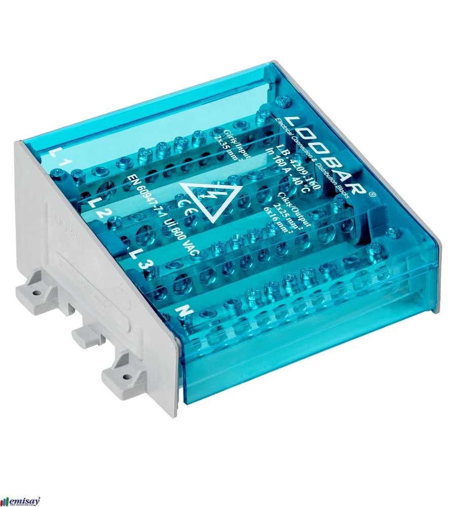 4 KUTUP - 10 DELIKLI - 160A DAGITICI (2x35mm² + 2x25mm² + 6x16mm²)
