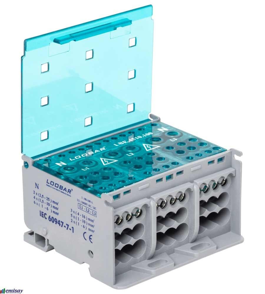 4 KUTUP - 12 DELIKLI - 160A KOMPAKT DAGITICI ( 2x35mm² + 3x16mm² + 5x10mm² + 2X6mm² + NÖTR)