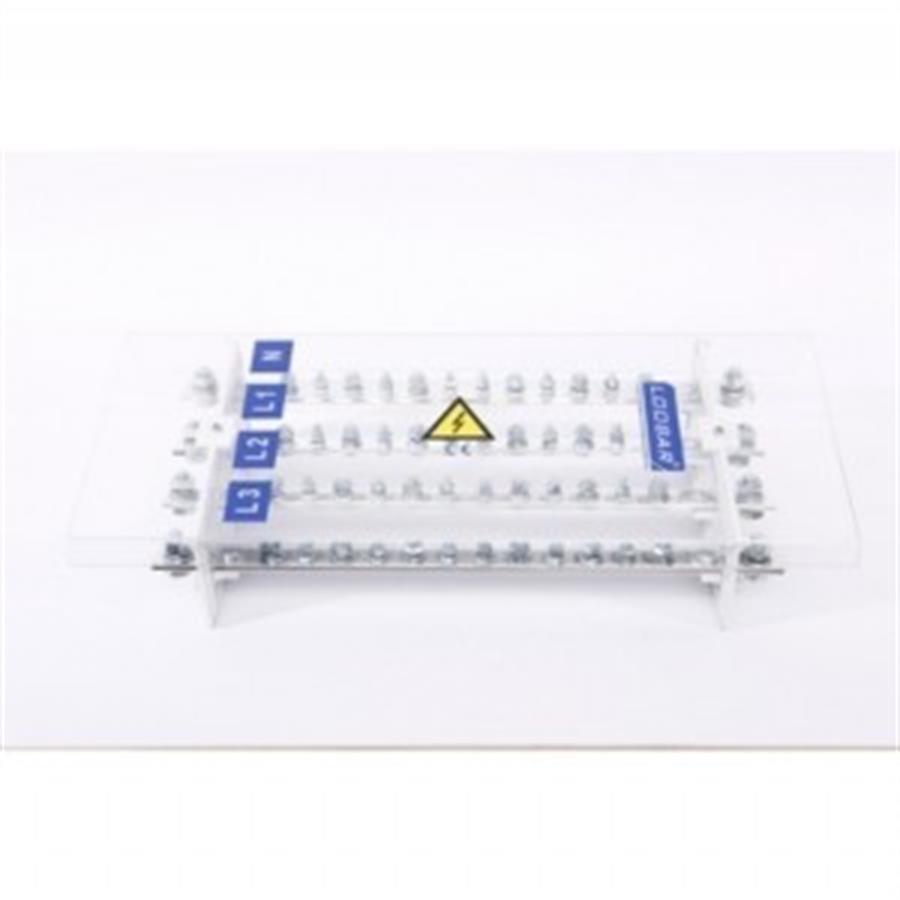 4 KUTUP - 14 DELİKLİ - 600A ( 2/12 SKP, Giriş-Çıkış ) KALAYLI BAKIR BARALI DAĞITICI
