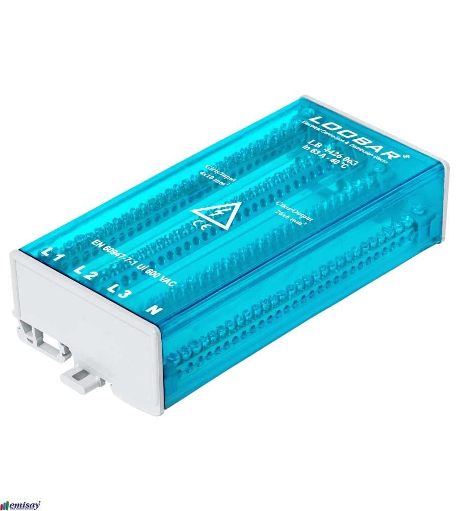 4 KUTUP - 30 DELIKLI - 63A DAGITICI (8x10mm² + 22x6mm²)