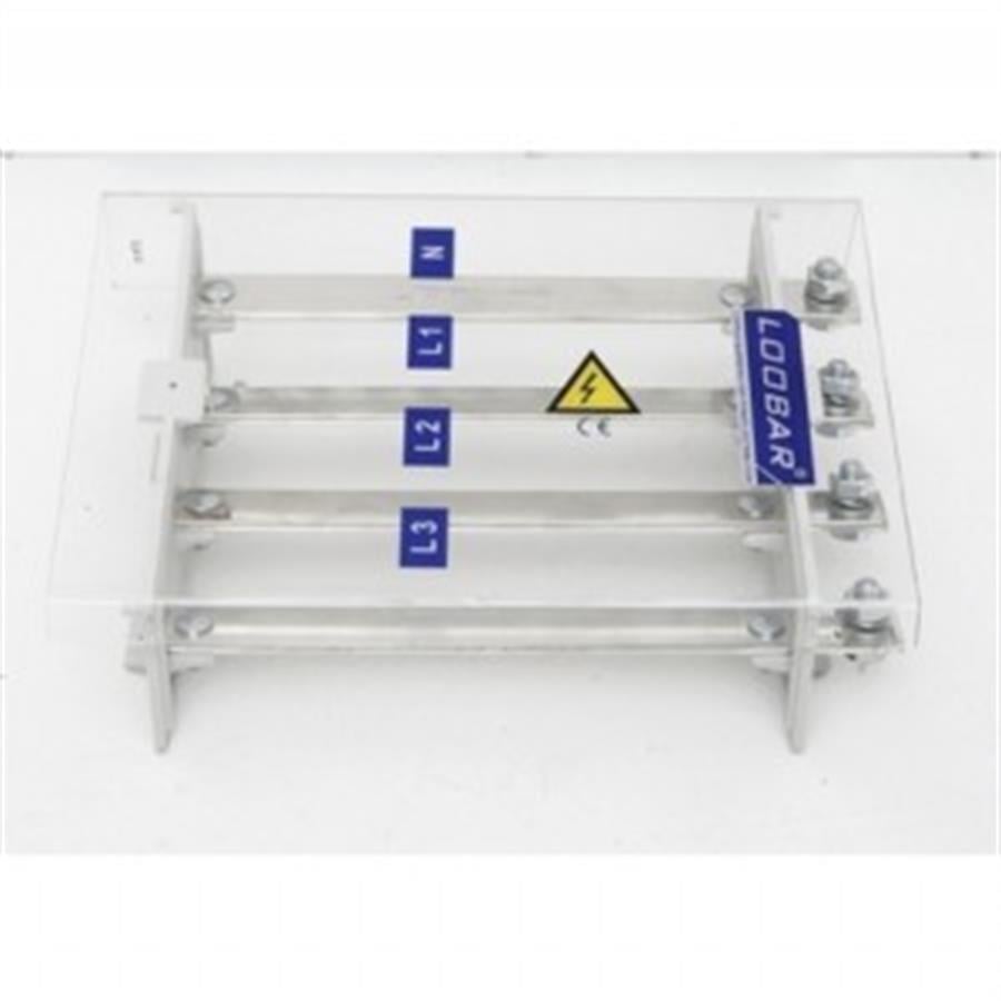 4 KUTUP - 400A (1/ SKP, Giriş) DELİKSİZ KALAYLI BAKIR BARALI DAğITICI - 30 CM