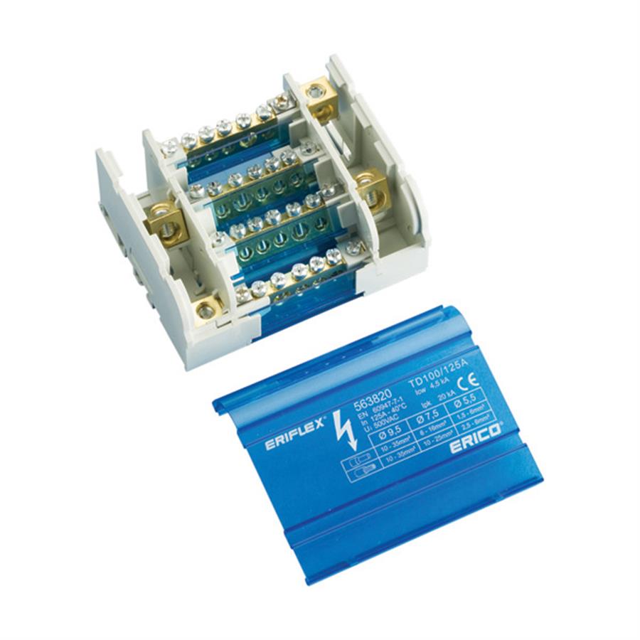 4 KUTUP - 7 DELIKLI - 125A  DAGITICI (1x35mm² + 5x6mm² + 1x25mm²)