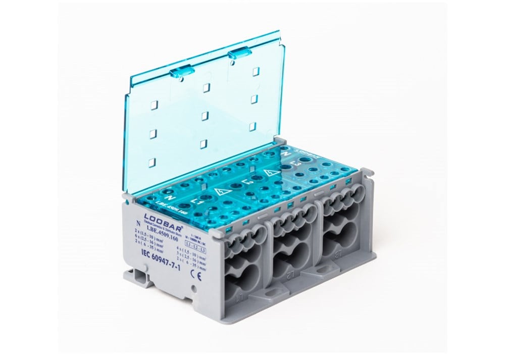4 KUTUP - 9 DELIKLI - 160A KOMPAKT DAGITICI ( 2x35mm² + 3x25mm² + 4x10mm² + NÖTR)