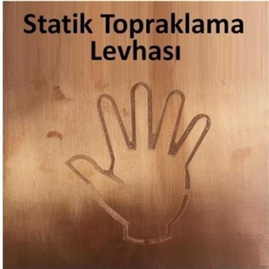 STATIK TOPRAKLAMA LEVHASI BAKIR 25x25x1 mm
