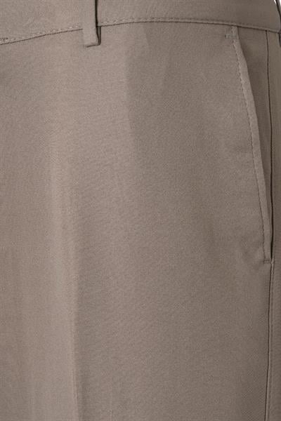 Beige Polyester Linen Trousers