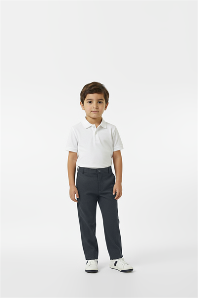 Childrens Smoke Gray Linen Trousers