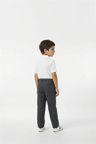 Childrens Smoke Gray Linen Trousers