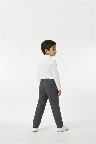 Childrens Smoke Grey Vigura Fabric Trousers