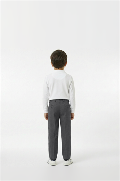 Childrens Smoke Grey Vigura Fabric Trousers