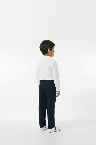 Childrens Navy Blue Vigura Fabric Trousers