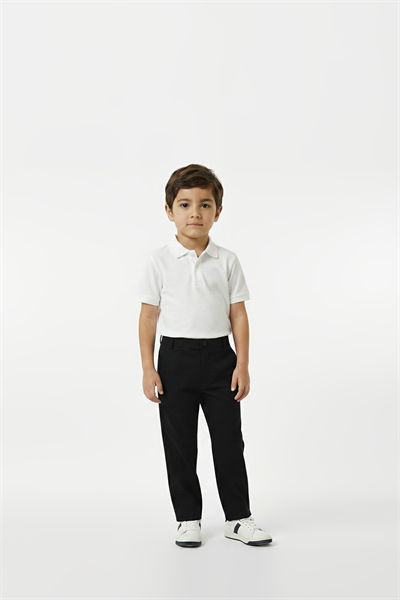 Childrens Black Linen Trousers