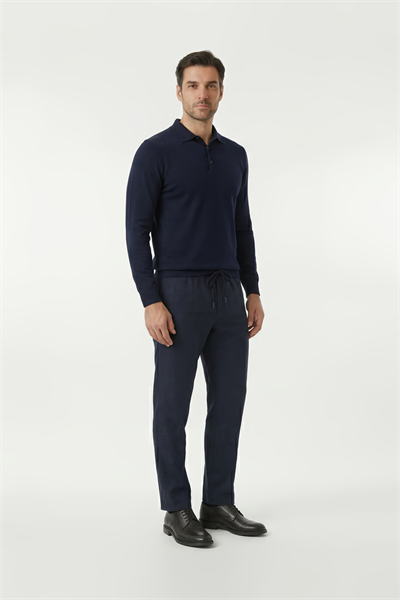 Jogger Lacivert Keten Pantolon