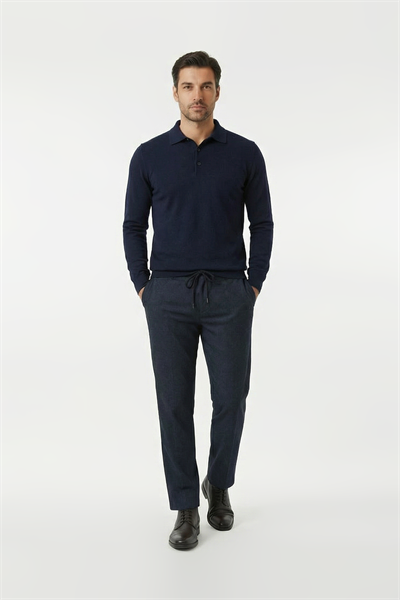 Jogger Lacivert Keten Pantolon