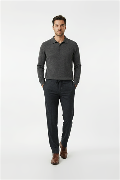 Jogger Pants Black Linen