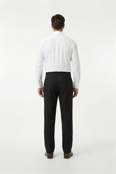 Pilesiz Gabardin Pantolon Siyah