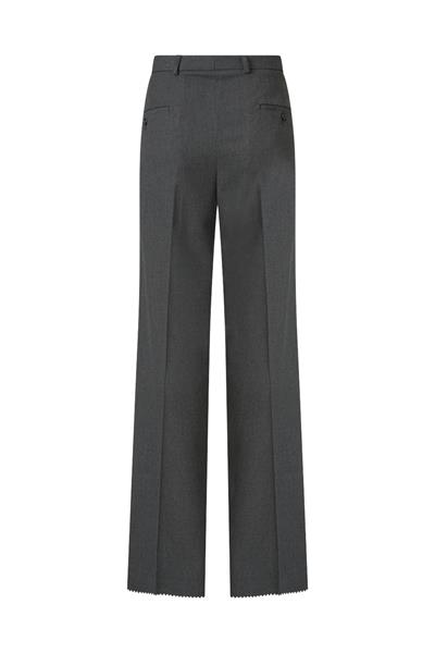 Oguz Vigura Pleatless Trousers, Smoke Grey