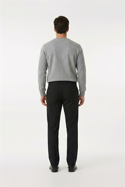 Siyah Keten Pantolon